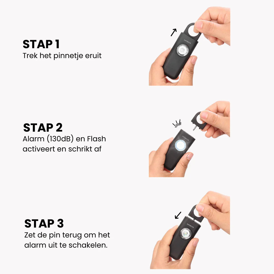 NightBuddy™ – Jouw Persoonlijke Alarm voor Veiligheid