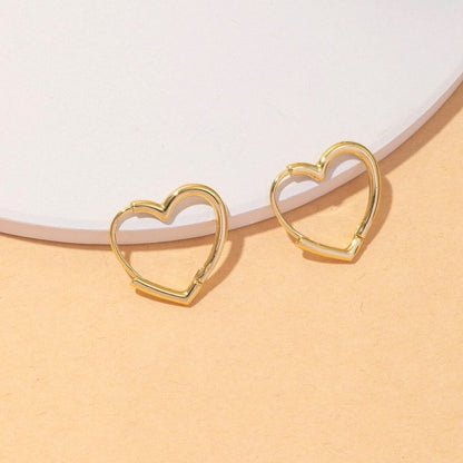 HEART HOOP EARRINGS 🔥🔥🔥