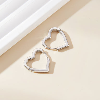 HEART HOOP EARRINGS 🔥🔥🔥
